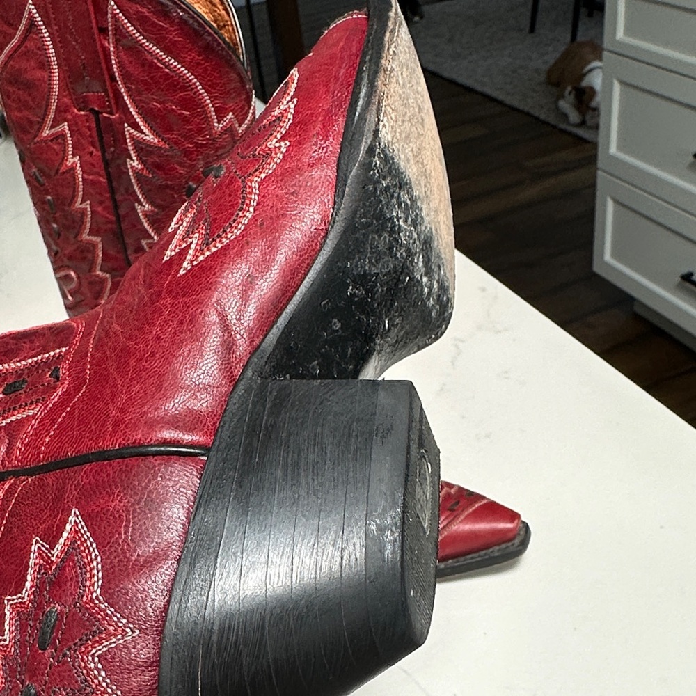 Red Western Cowboy Boots - Picture 6 of 6
